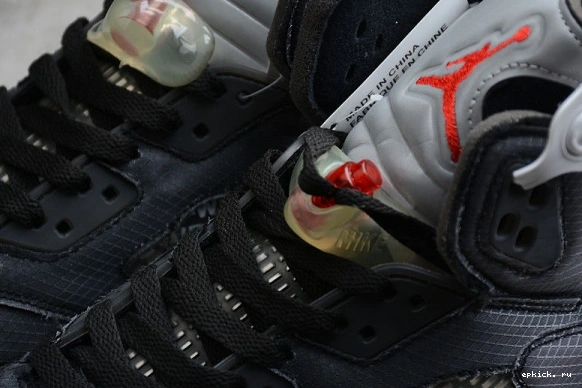 Rep EP 5 O-W CT8480-001 Air Red Black Muslin-Fire Jordan  CT8480-001 Retro 0503